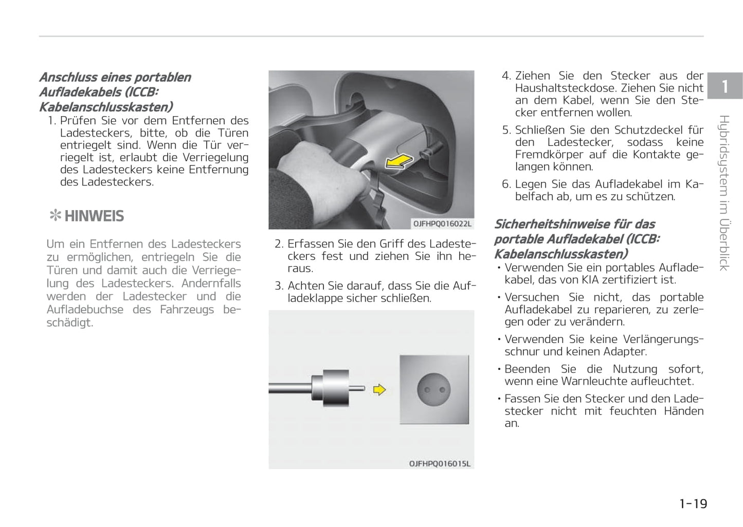 2017-2018 Kia Optima Hybrid/Optima Plug-in Hybrid Owner's Manual | German