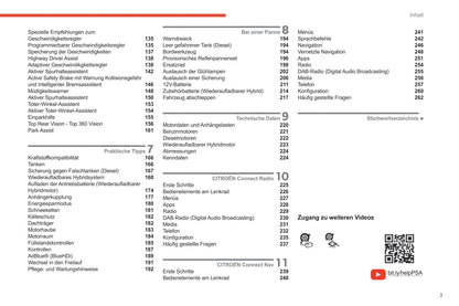 2020-2022 Citroën C5 Aircross Owner's Manual | German