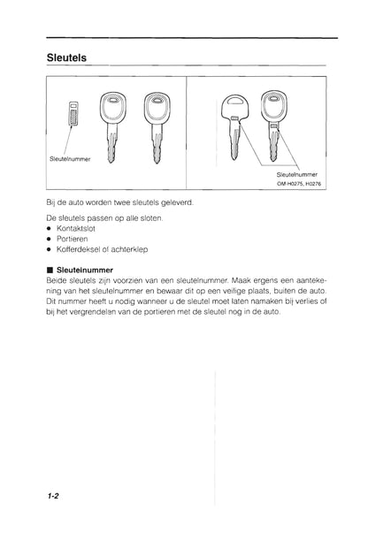 1993 Subaru Impreza Owner's Manual | Dutch