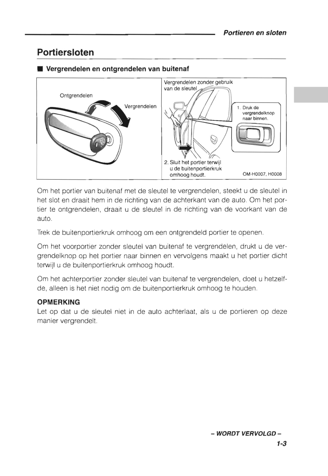 1993 Subaru Impreza Owner's Manual | Dutch