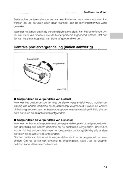 1993 Subaru Impreza Owner's Manual | Dutch