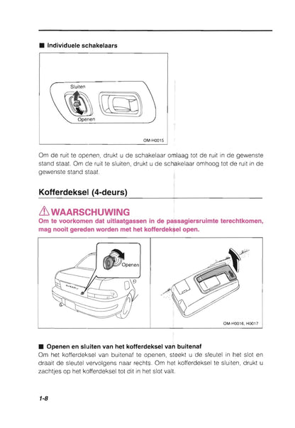 1993 Subaru Impreza Owner's Manual | Dutch