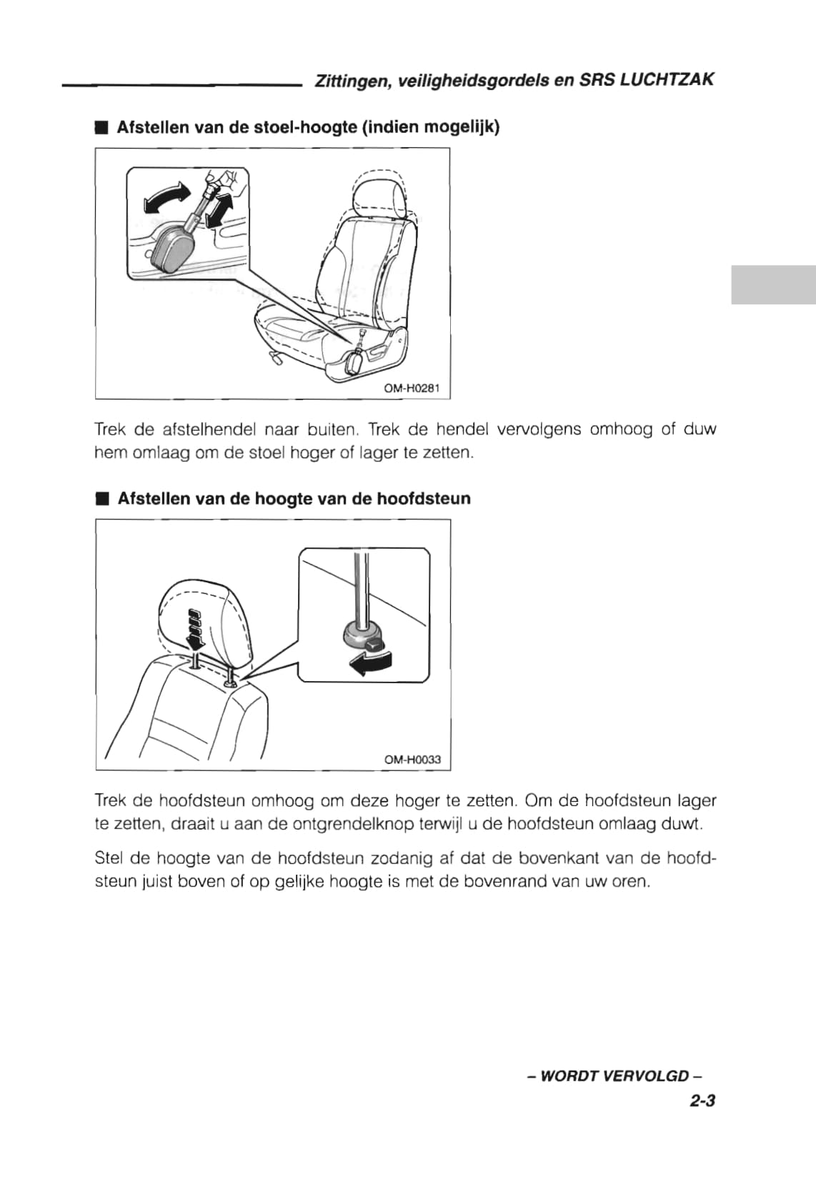 1993 Subaru Impreza Owner's Manual | Dutch