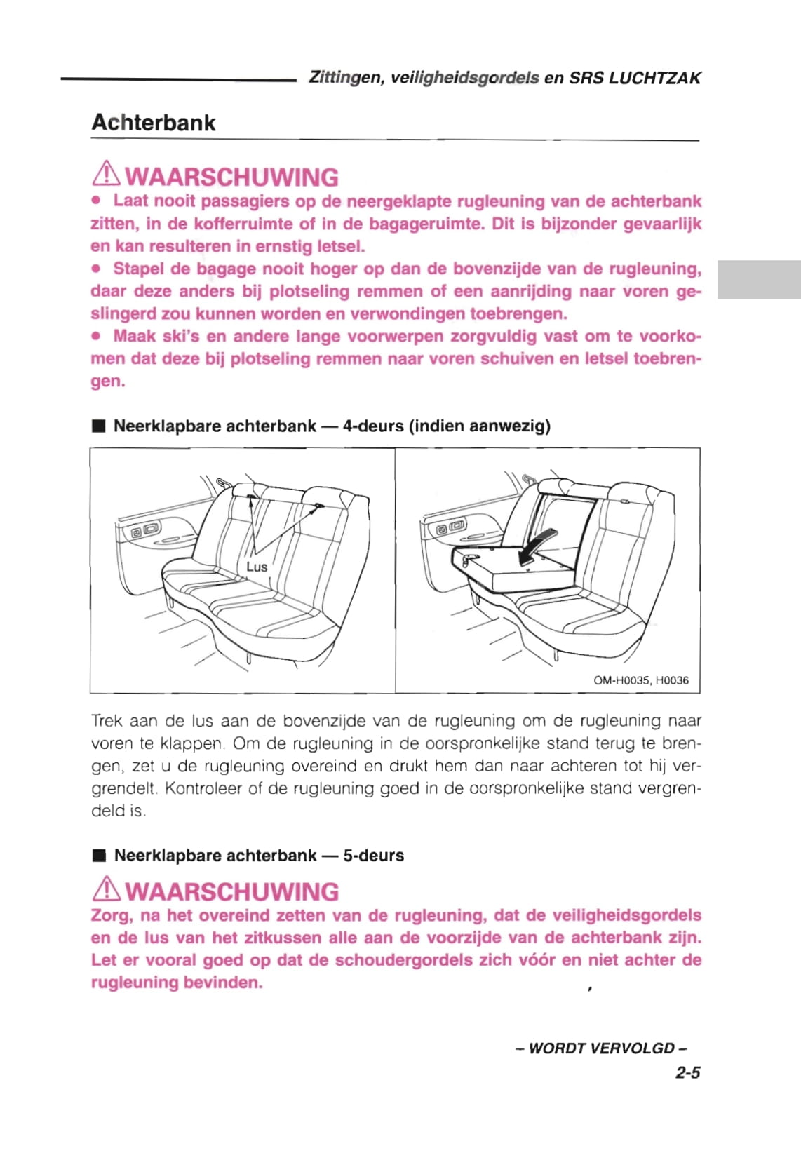 1993 Subaru Impreza Owner's Manual | Dutch