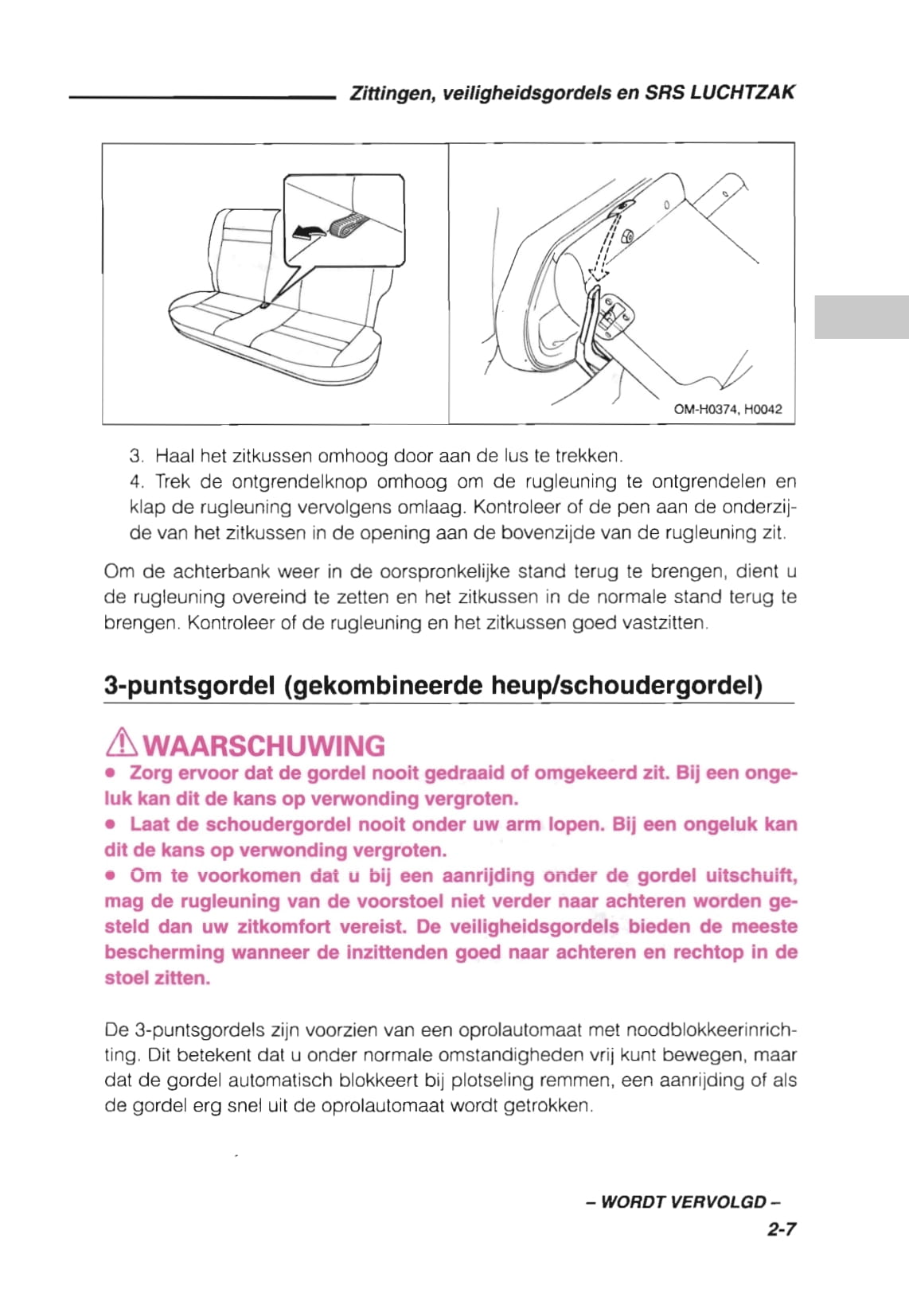 1993 Subaru Impreza Owner's Manual | Dutch