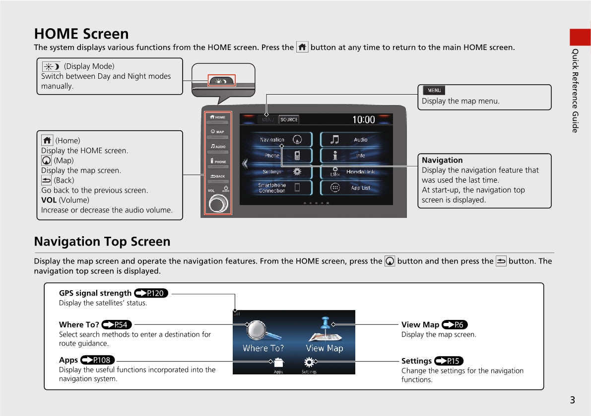 Honda Civic Sedan Navigation Owner's Manual 2019