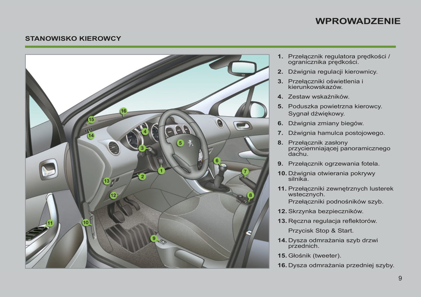 2012-2013 Peugeot 308 Gebruikershandleiding | Pools