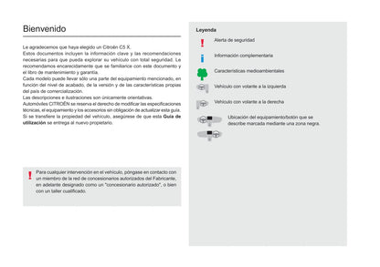 2022-2024 Citroën C5 X Gebruikershandleiding | Spaans