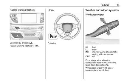 2017-2019 Vauxhall Insignia Bedienungsanleitung | Englisch