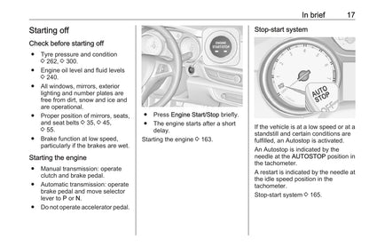 2017-2019 Vauxhall Insignia Bedienungsanleitung | Englisch