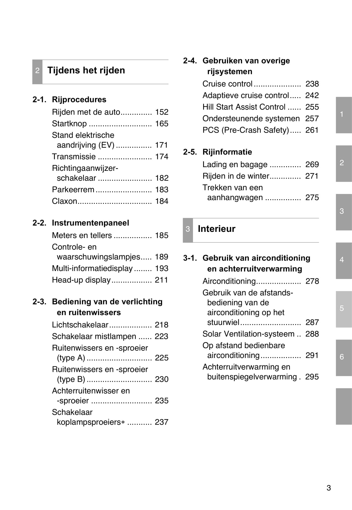 2010-2011 Toyota Prius Owner's Manual | Dutch