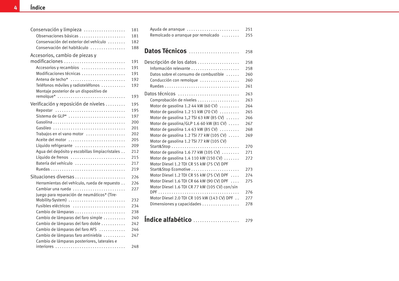 2012-2013 Seat Ibiza Owner's Manual | Spanish