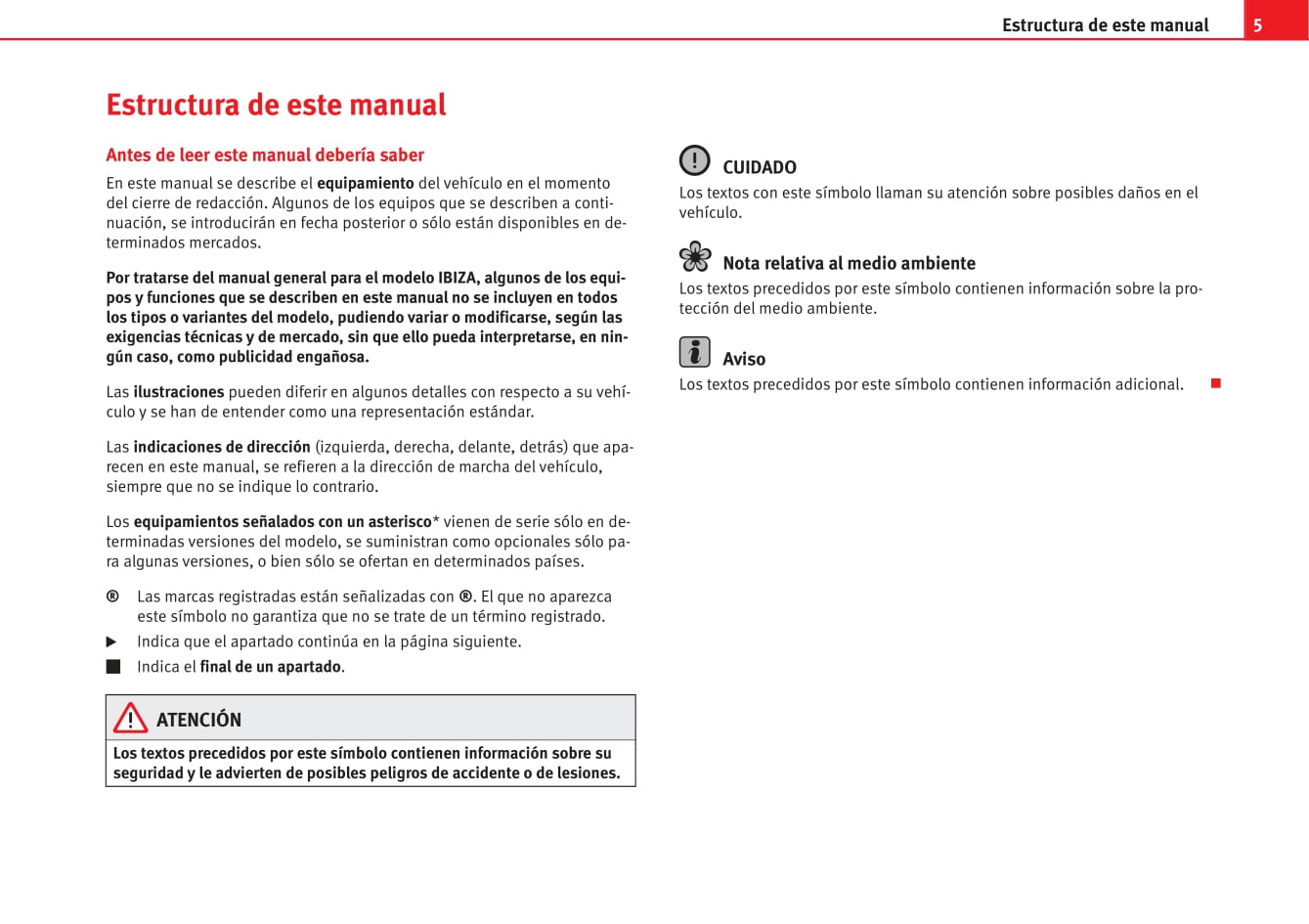 2012-2013 Seat Ibiza Owner's Manual | Spanish