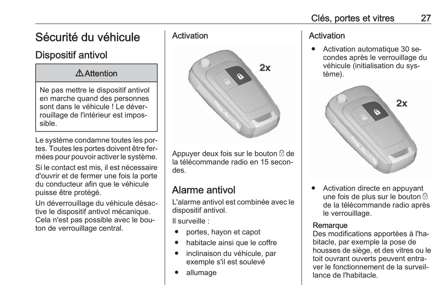 2015-2016 Opel Zafira/Zafira Tourer Gebruikershandleiding | Frans