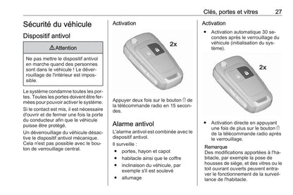 2015-2016 Opel Zafira/Zafira Tourer Gebruikershandleiding | Frans