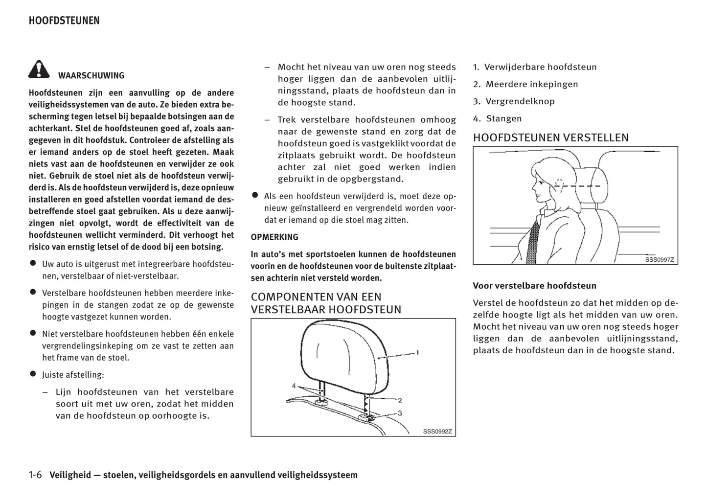 2016-2017 Infiniti Q30/QX30 Owner's Manual | Dutch