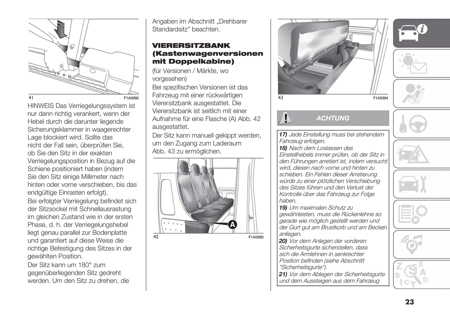 2018-2019 Fiat Ducato Gebruikershandleiding | Duits