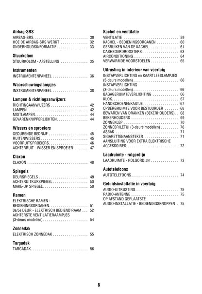 2000-2003 Land Rover Freelander Bedienungsanleitung | Niederländisch