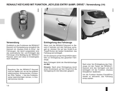 2015-2016 Renault Clio Bedienungsanleitung | Deutsch