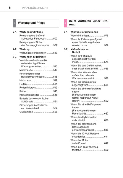 2016-2018 Toyota C-HR Hybrid Owner's Manual | German