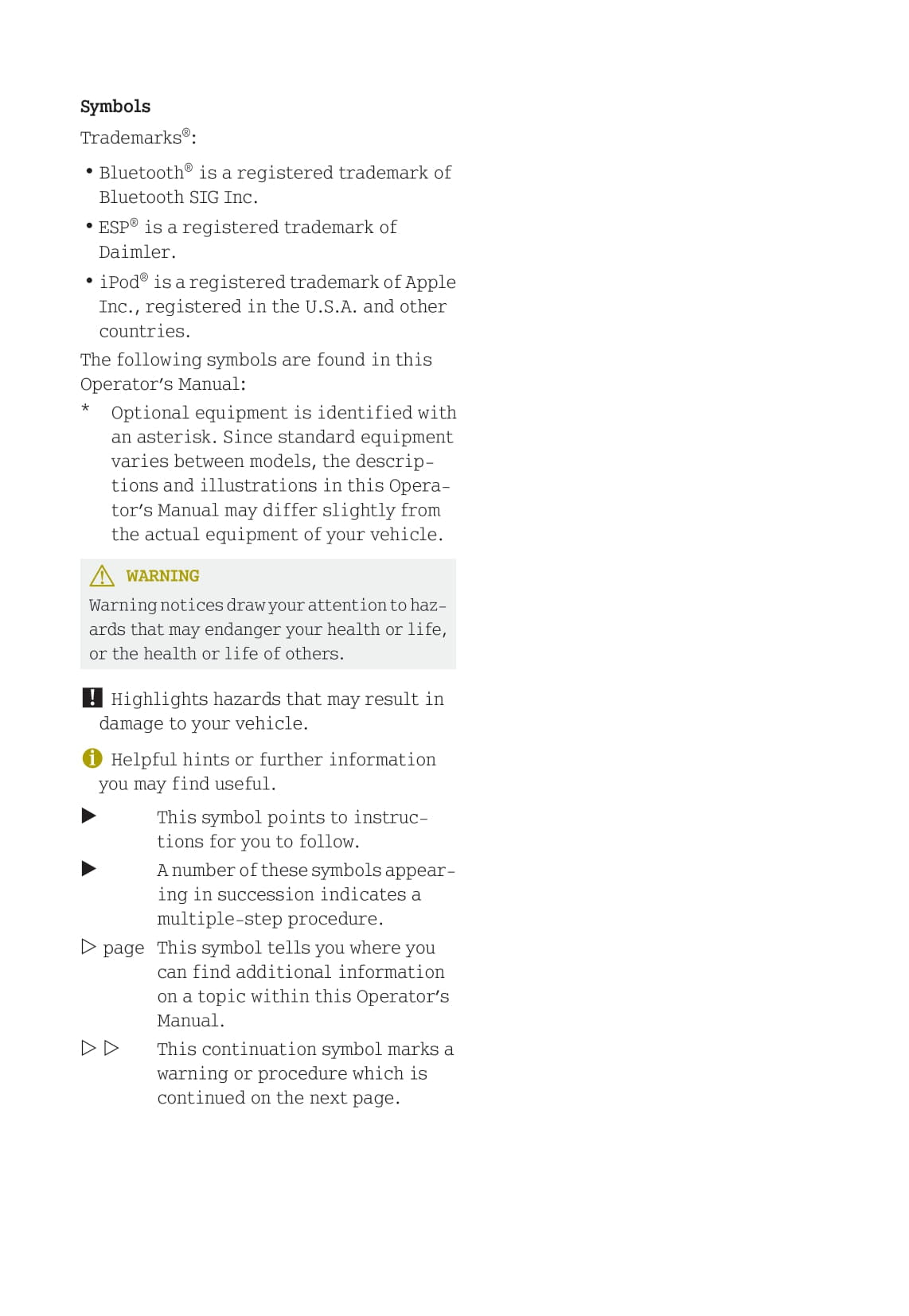 2012-2015 Smart Fortwo Owner's Manual | English