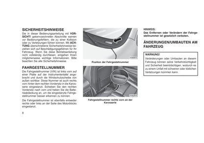 2014-2015 Jeep Grand Cherokee SRT Owner's Manual | German