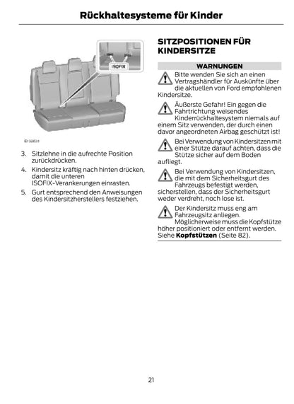 2014-2015 Ford Ranger Owner's Manual | German