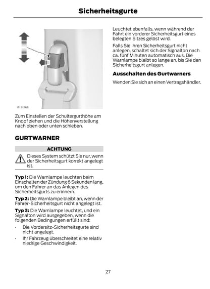 2014-2015 Ford Ranger Owner's Manual | German