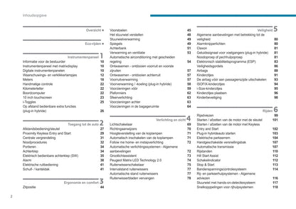 2021-2022 Peugeot 308/308 Hybrid Owner's Manual | Dutch