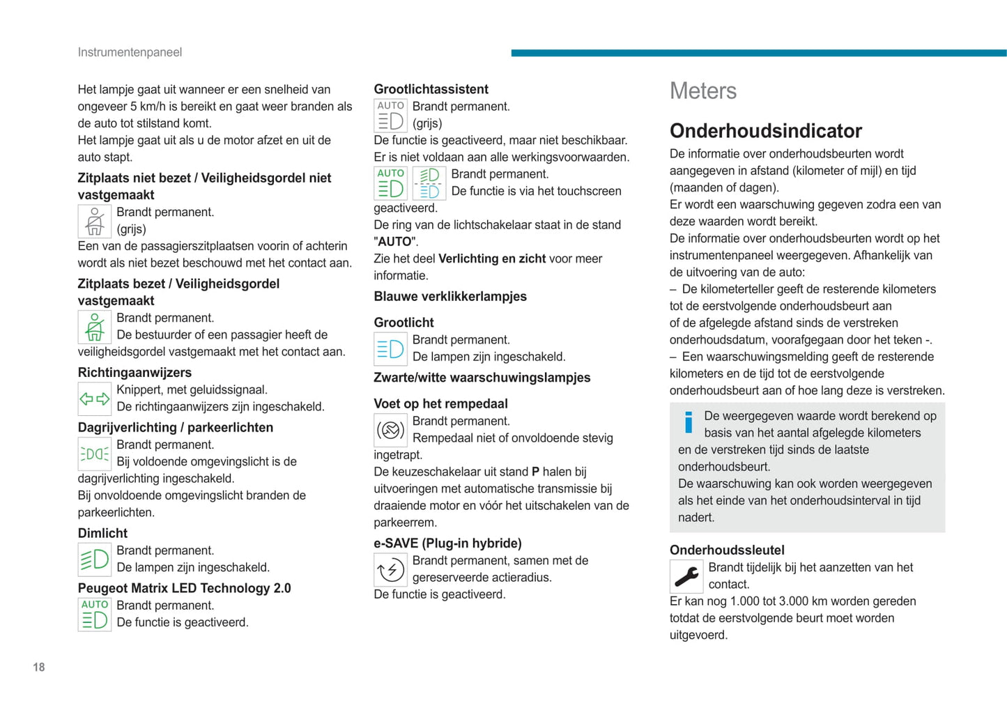 2021-2022 Peugeot 308/308 Hybrid Owner's Manual | Dutch