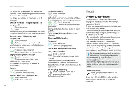 2021-2022 Peugeot 308/308 Hybrid Owner's Manual | Dutch