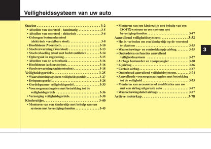 2012-2013 Kia Sorento Owner's Manual | Dutch