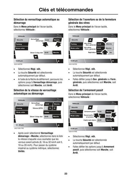 2008-2009 Jaguar XF Owner's Manual | French