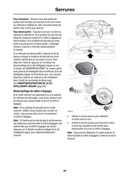 2008-2009 Jaguar XF Owner's Manual | French