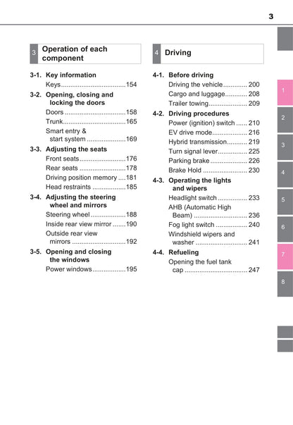 2021-2022 Toyota Camry Hybrid Owner's Manual | English