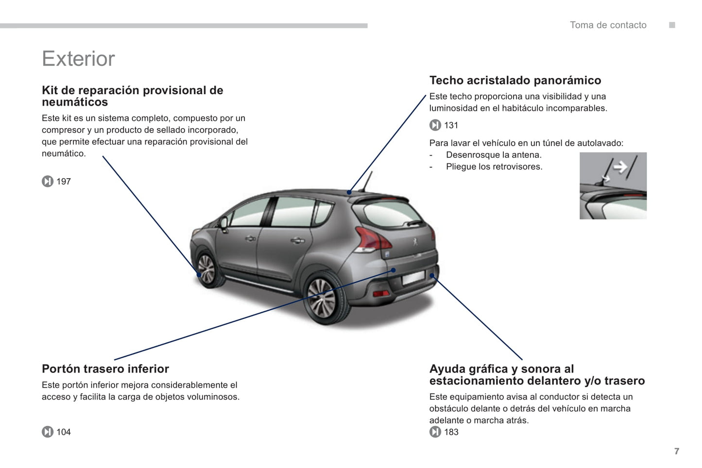 2013-2015 Peugeot 3008 Bedienungsanleitung | Spanisch