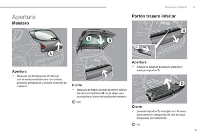 2013-2015 Peugeot 3008 Bedienungsanleitung | Spanisch