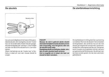 2003-2006 Daihatsu Cuore Owner's Manual | Dutch