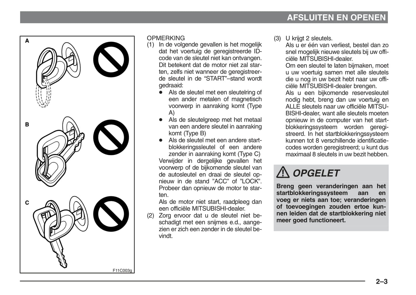 1995-2004 Mitsubishi Carisma Owner's Manual | Dutch