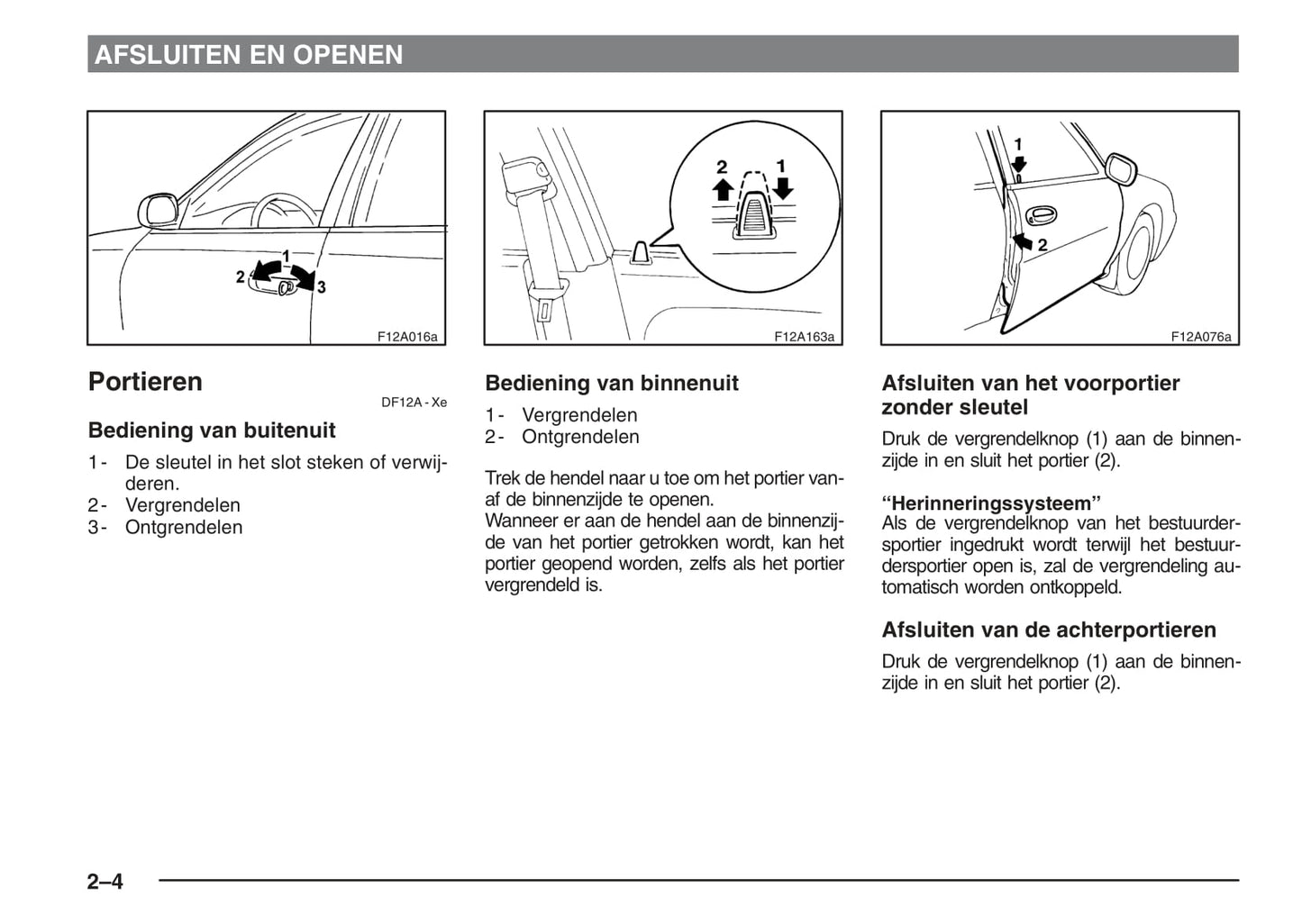 1995-2004 Mitsubishi Carisma Owner's Manual | Dutch