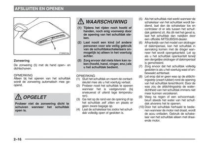 1995-2004 Mitsubishi Carisma Owner's Manual | Dutch