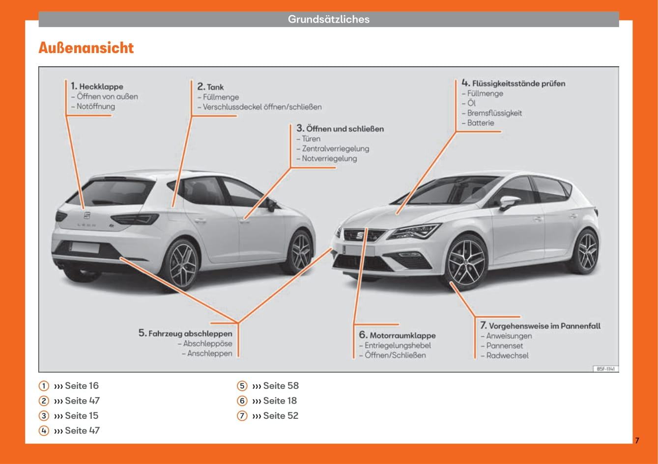 2018-2019 Seat Leon Manuel du propriétaire | Allemand