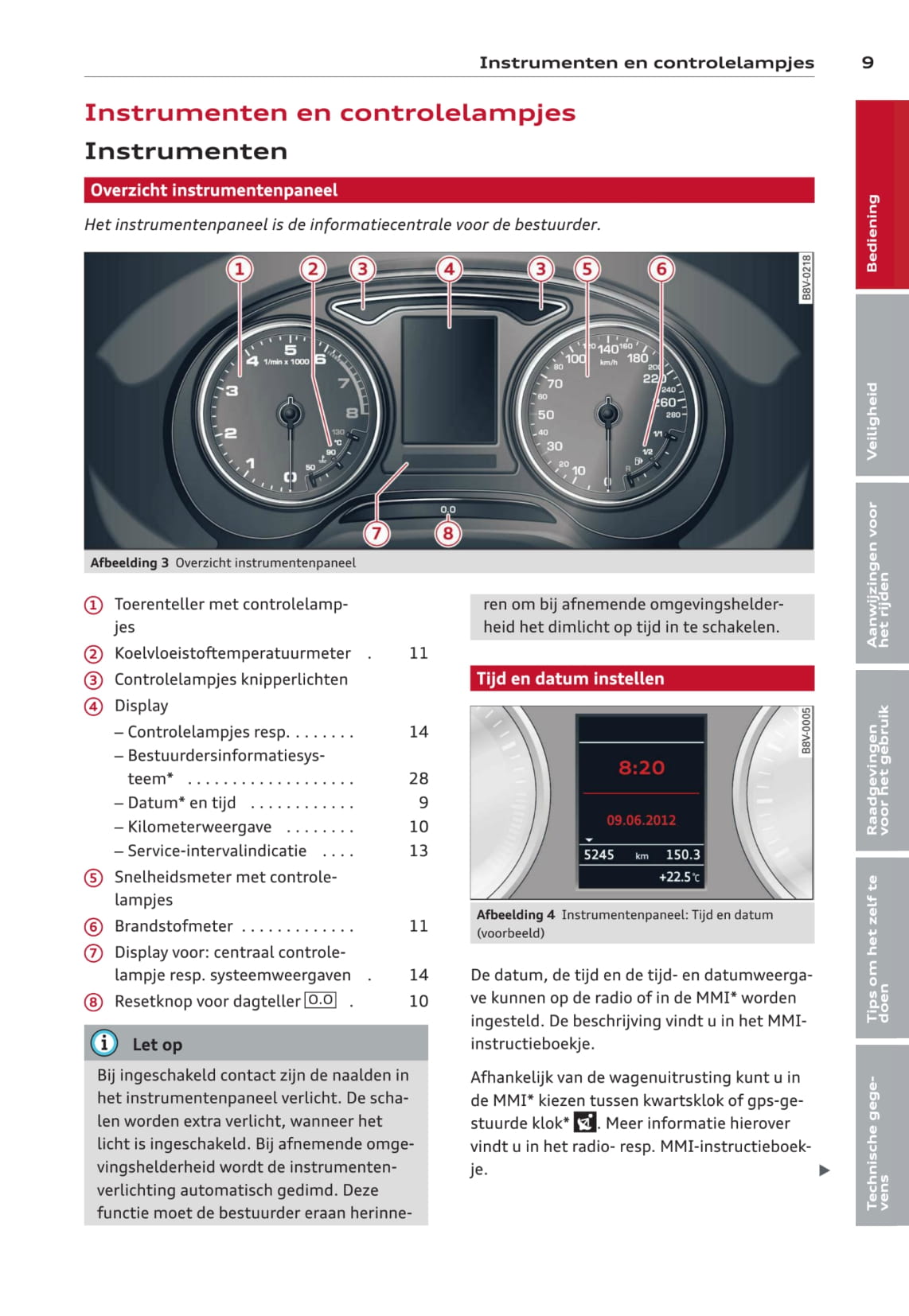 2013-2016 Audi A3 Cabriolet Owner's Manual | Dutch