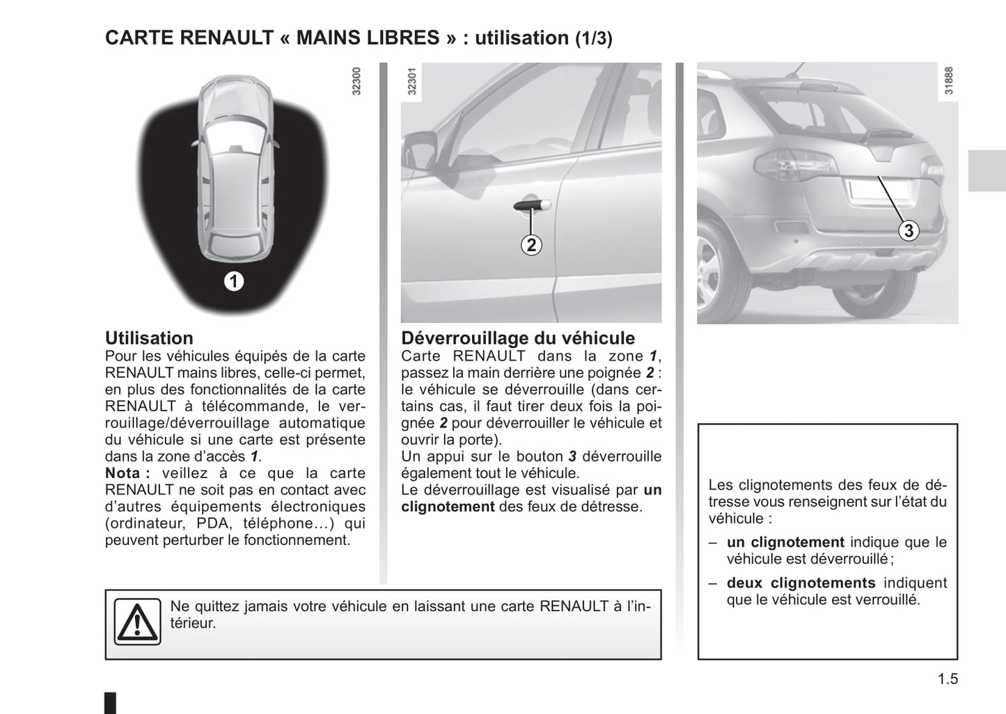 2012-2013 Renault Koleos Owner's Manual | French