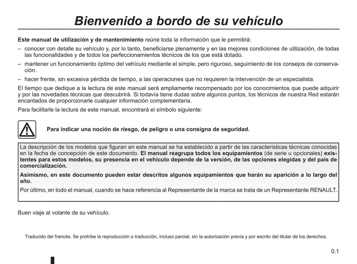 2012-2013 Renault Clio Owner's Manual | Spanish