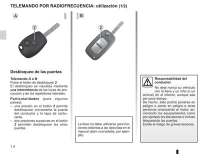 2012-2013 Renault Clio Owner's Manual | Spanish