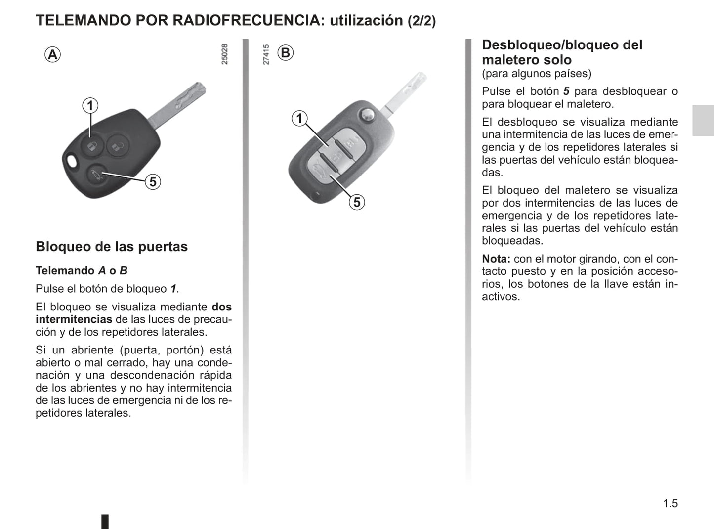 2012-2013 Renault Clio Owner's Manual | Spanish