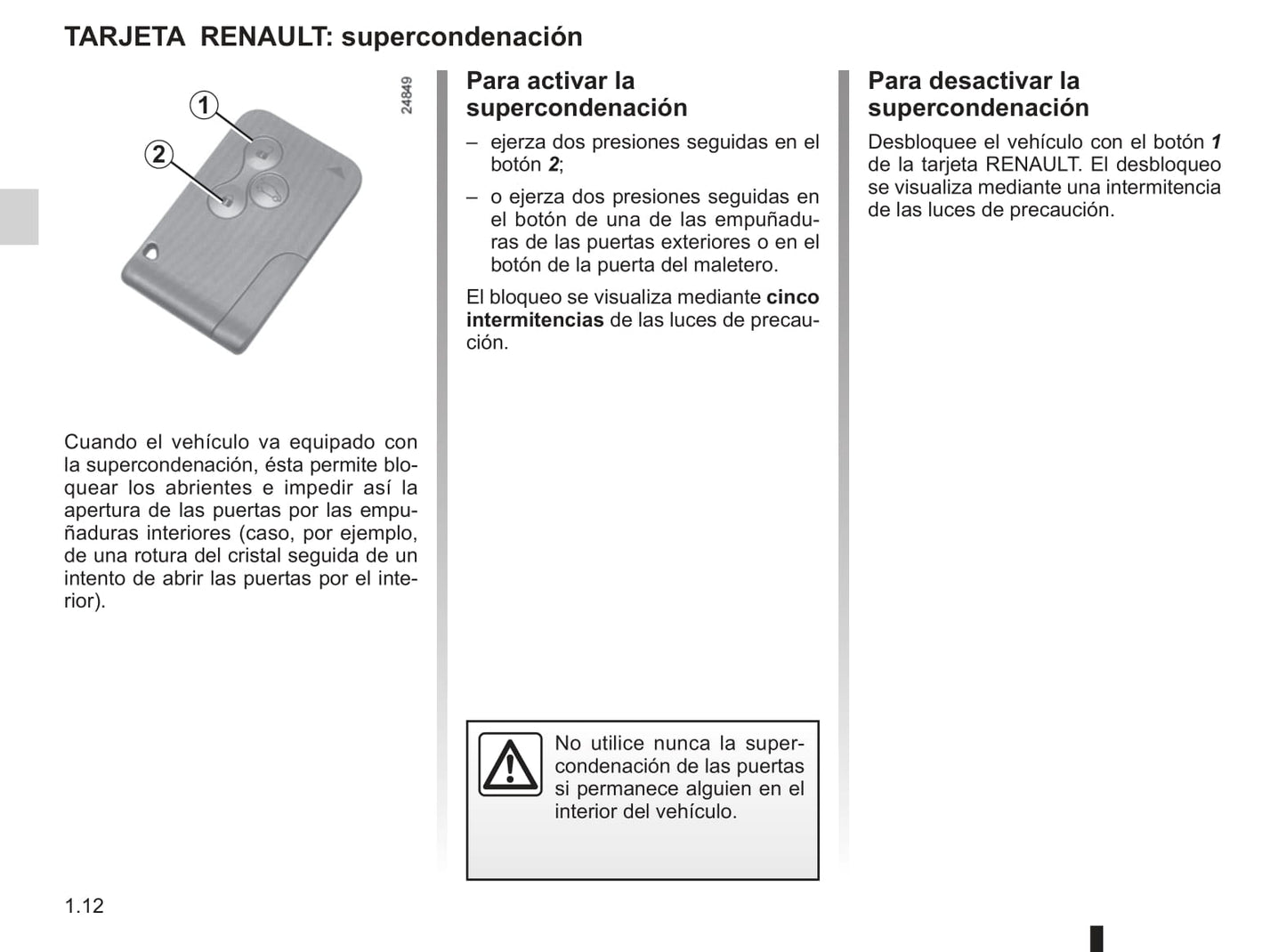 2012-2013 Renault Clio Owner's Manual | Spanish