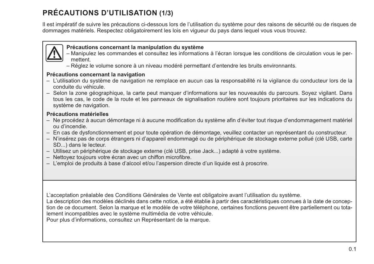 Renault Easy Connect - Systémes Multimédia Guide d'utilisation 2021 - 2023