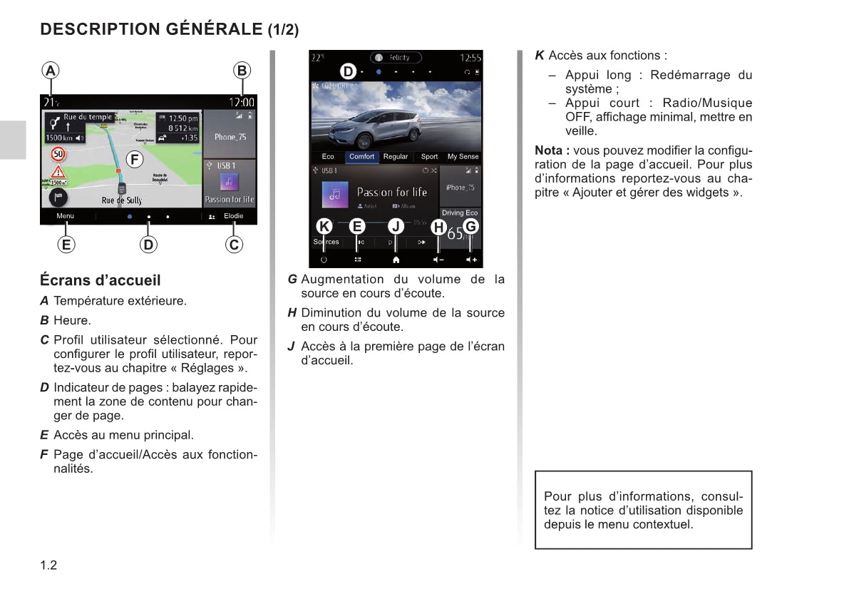 Renault Easy Connect - Systémes Multimédia Guide d'utilisation 2021 - 2023